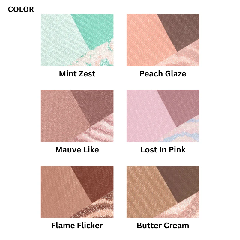 Color Grid Eyeshadow (6 shades) - Image 7