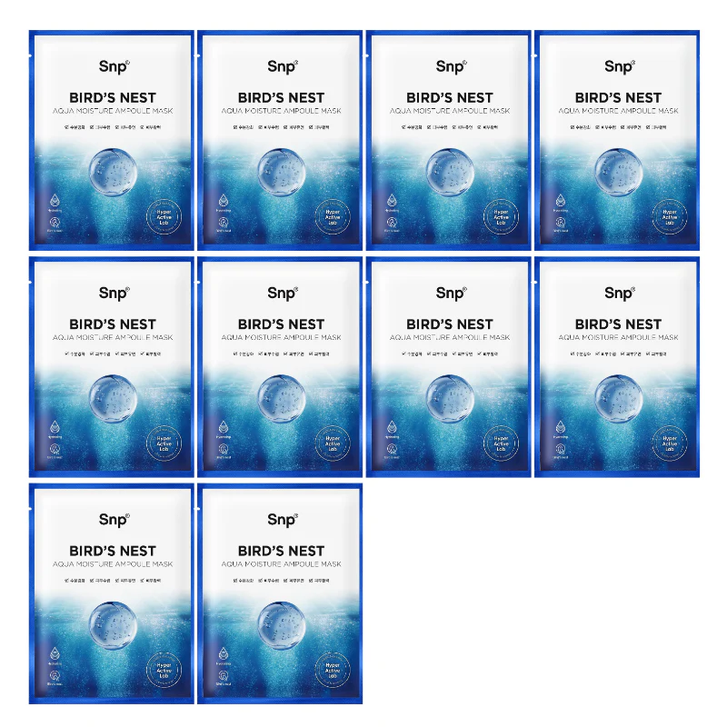 Bird's Nest Aqua Ampoule Mask Set (10 masks) - Image 2