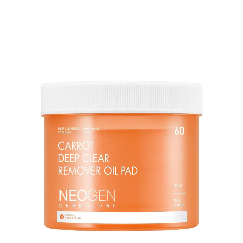 Dermalogy Carrot Deep Clear Remover Oil Pad (60 pads)