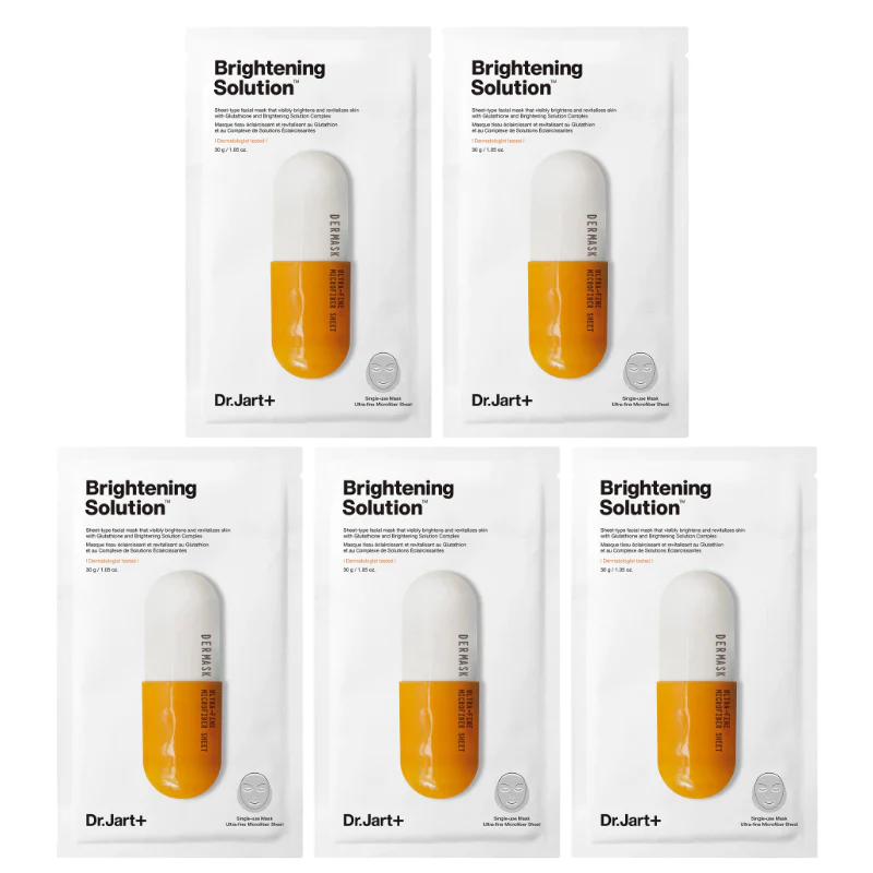 Dermask Micro Jet Brightening Solution Set ( 5 masks) - Image 2