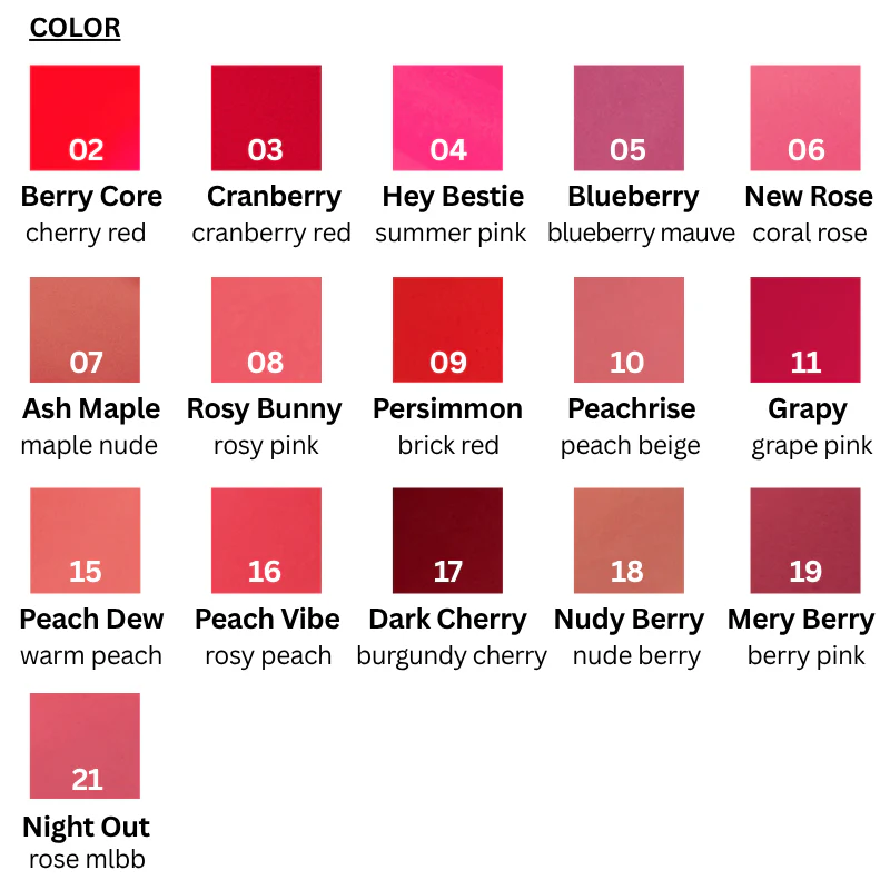 Nowear Lipstick Balming Glow (16 colors) - Image 17