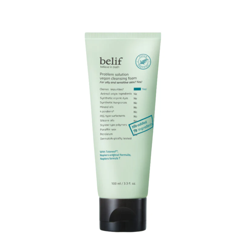 Problem Solution Vegan Cleansing Foam