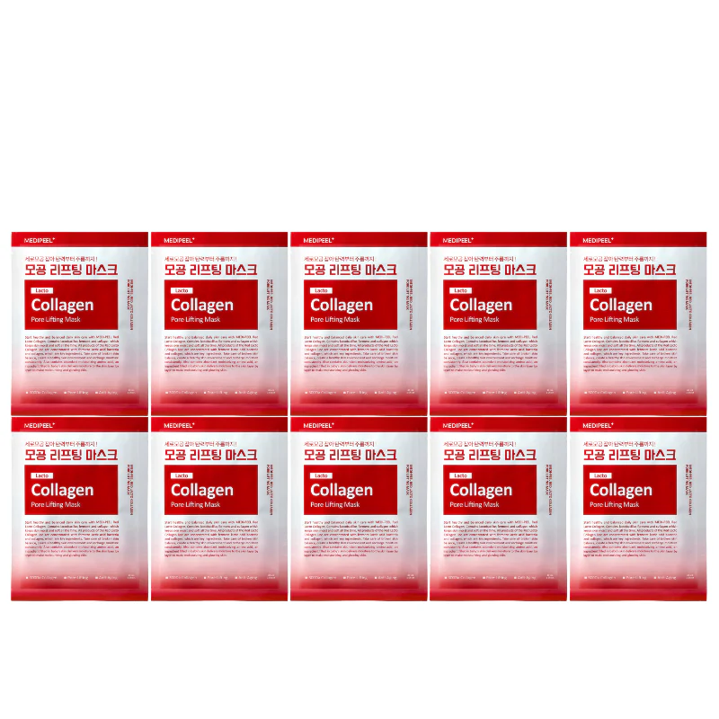 Red Lacto Collagen Pore Lifting Mask (10 masks) - Image 2