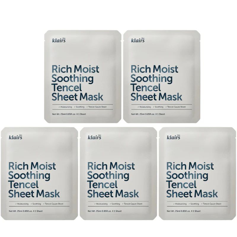 Rich Moist Soothing Tencel Sheet Mask (5 masks) - Image 2