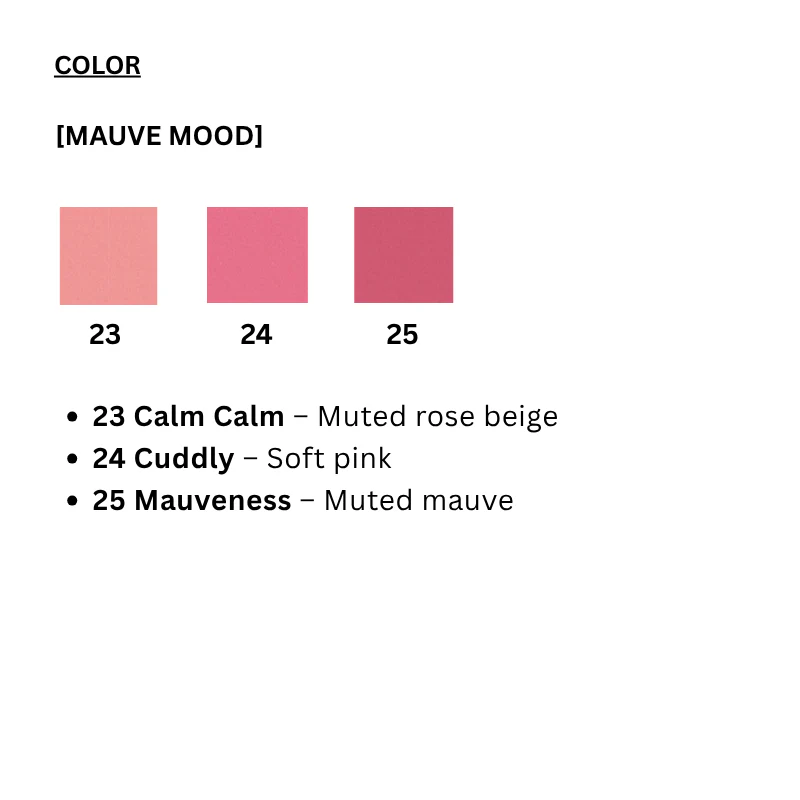 Romantic Blush Lip & Cheek [Mauve Mood 23-25] (3 colors) - Image 4