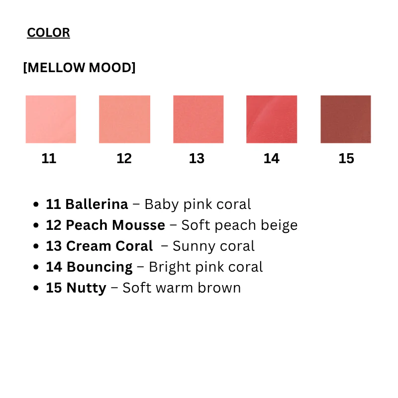 Romantic Blush Lip & Cheek [Mellow Mood 11-15] (5 colors) - Image 6