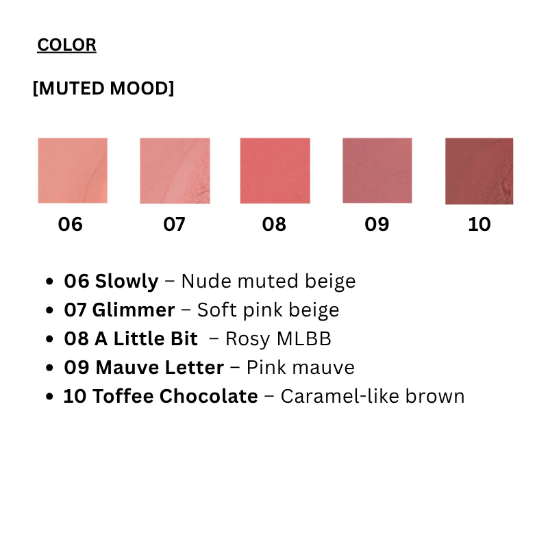 Romantic Blush Lip & Cheek [Muted Mood 06-10] (5 colors) - Image 6