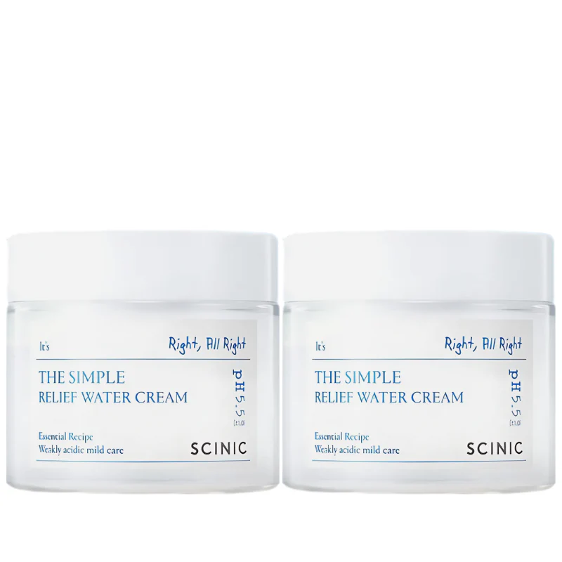 The Simple Relief Water Cream Value Set (80ml x 2)