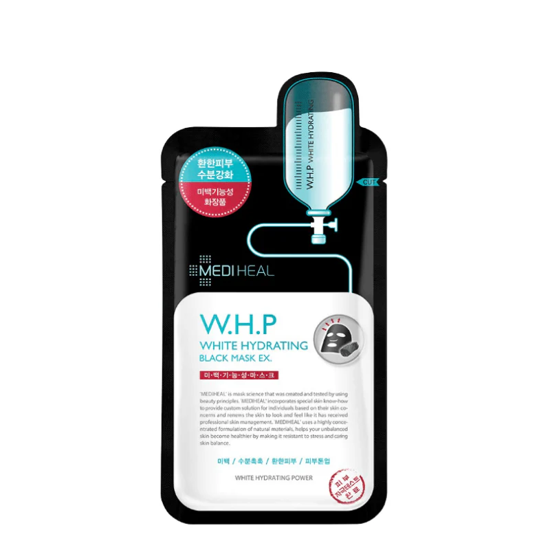 W.H.P White Hydrating Black Mask EX Set (10 masks)