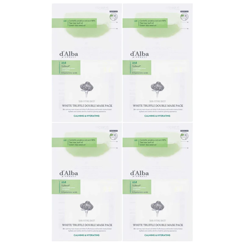 White Truffle Double Mask Pack Calming & Hydrating Set (4 masks) - Image 2
